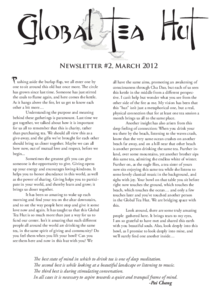 March 2012 Cover of Global Tea Hut
