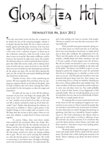July  2012 Cover of Global Tea Hut