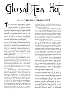 September 2012 Cover of Global Tea Hut