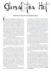 October 2012 Cover of Global Tea Hut