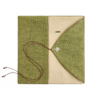 Moss Green cotton tea scoop bag detail