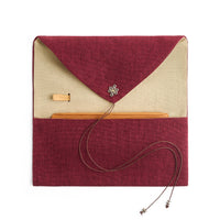 Tea Scoop Bag - Dark Red