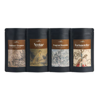 The teas of the Yiwu Set in their Global Tea Hut pouches