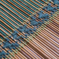 Close view of the weave on the Verdant Path chabu