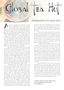 April 2013 Cover of Global Tea Hut