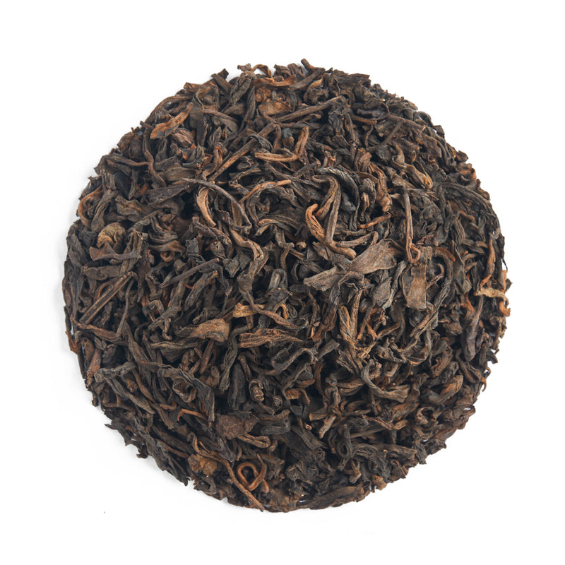 Camphor Moon sheng puerh, dry leaves