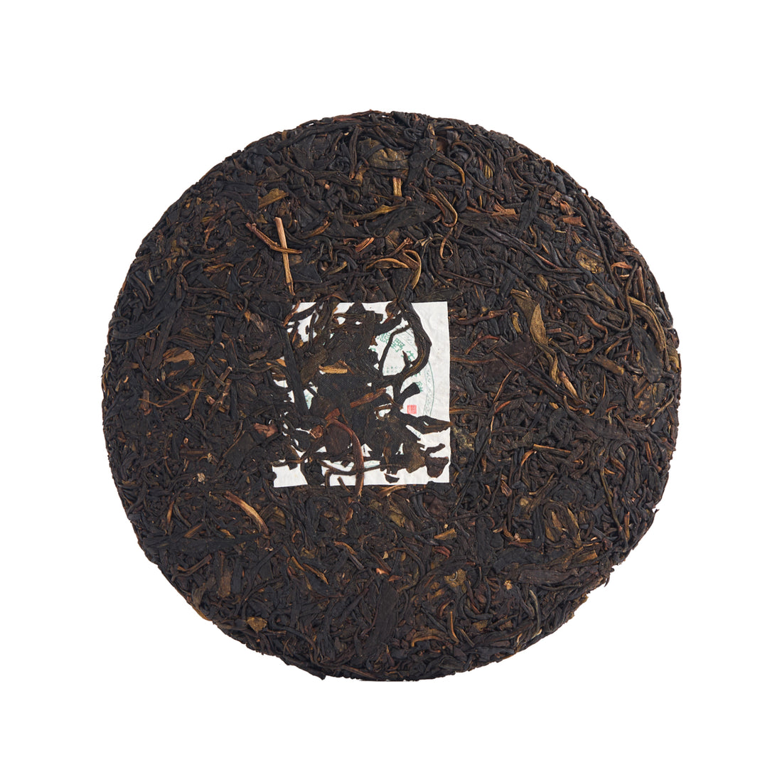 Cerulean sheng puerh cake, front