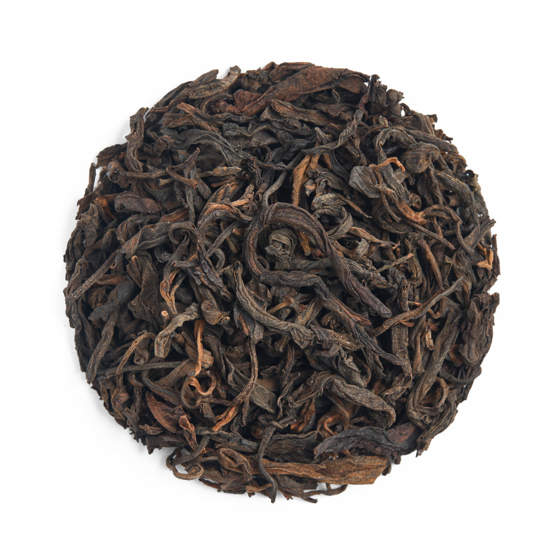 Cinnabar sheng puerh, dry leaves