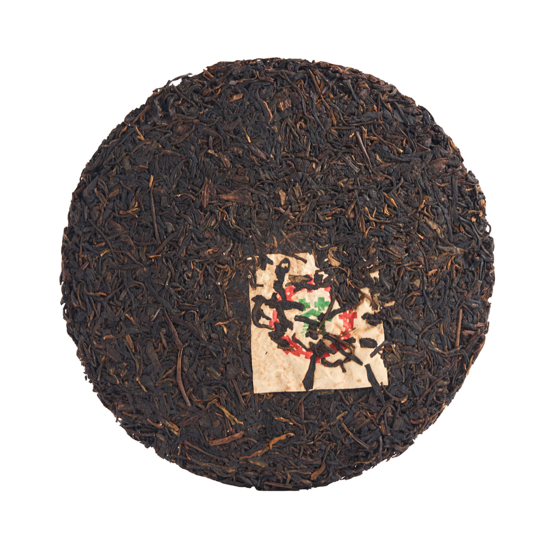 Dharma Cloud sheng puerh cake, front