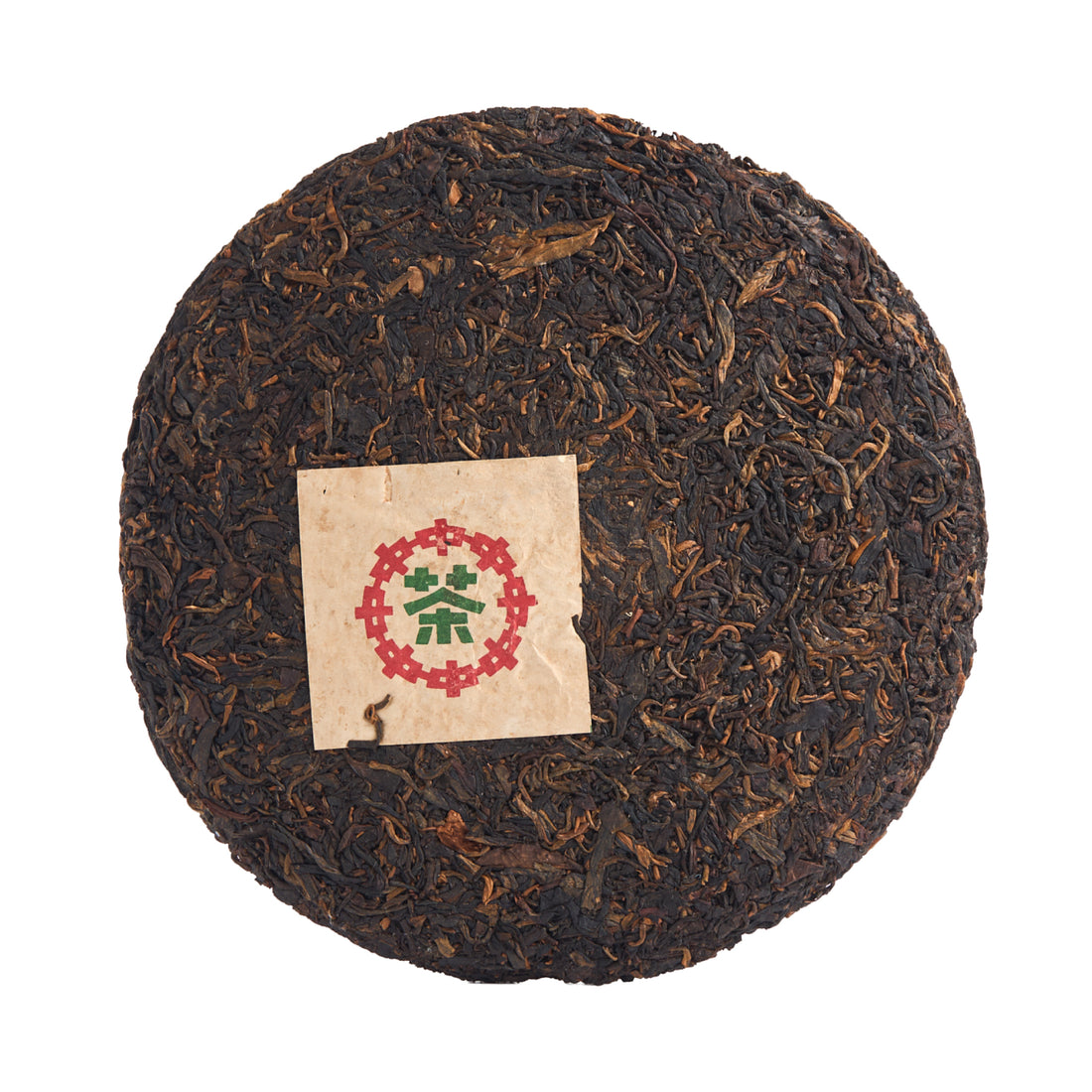 Dharma Gate sheng puerh cake, front