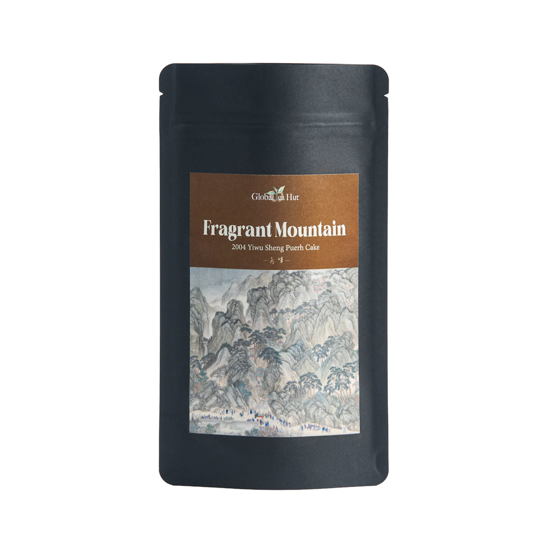 Fragrant Mountain sheng puerh in its Global Tea Hut pouch