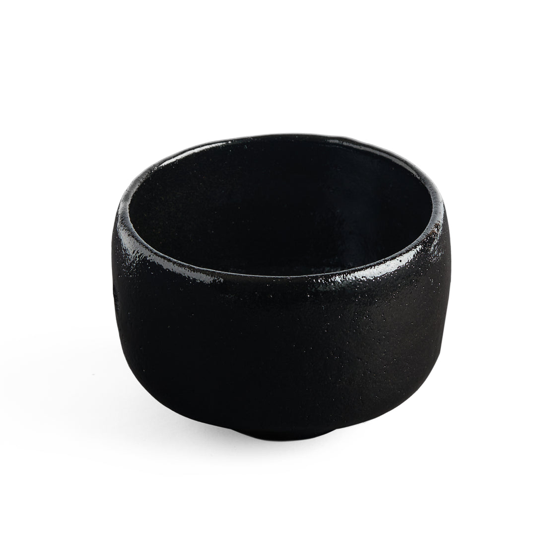 Master-Crafted Black Raku Chawan
