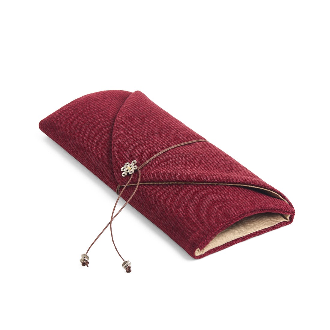 Tea Scoop Bag - Dark Red