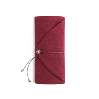 Tea Scoop Bag - Dark Red