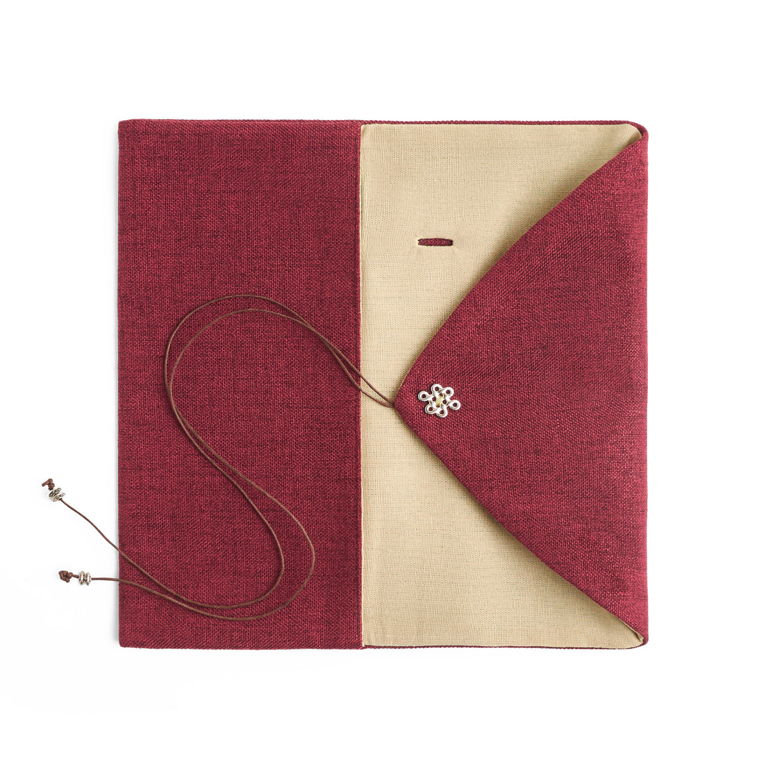 Tea Scoop Bag - Dark Red