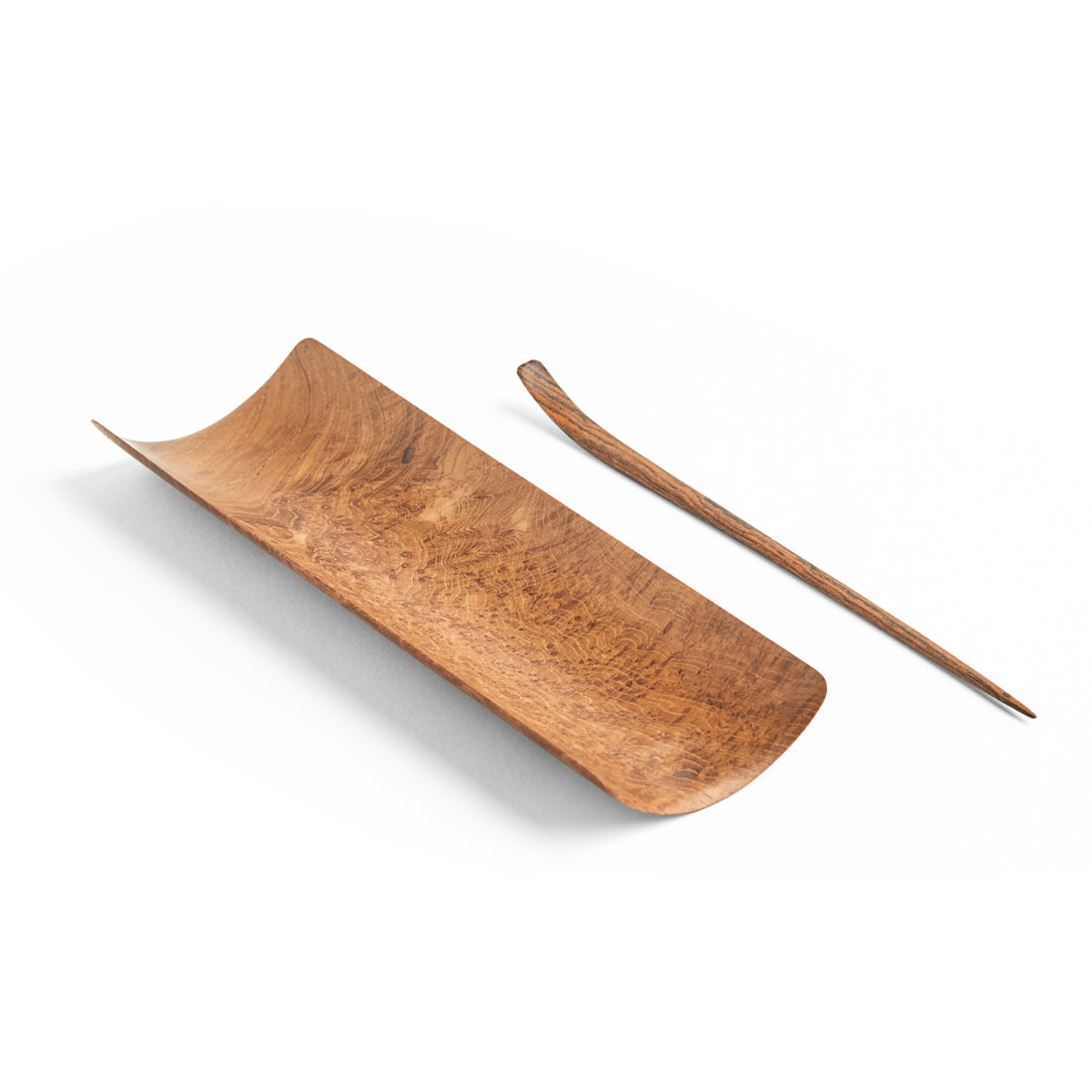 Large Burmese Teak Burl Tea Scoop