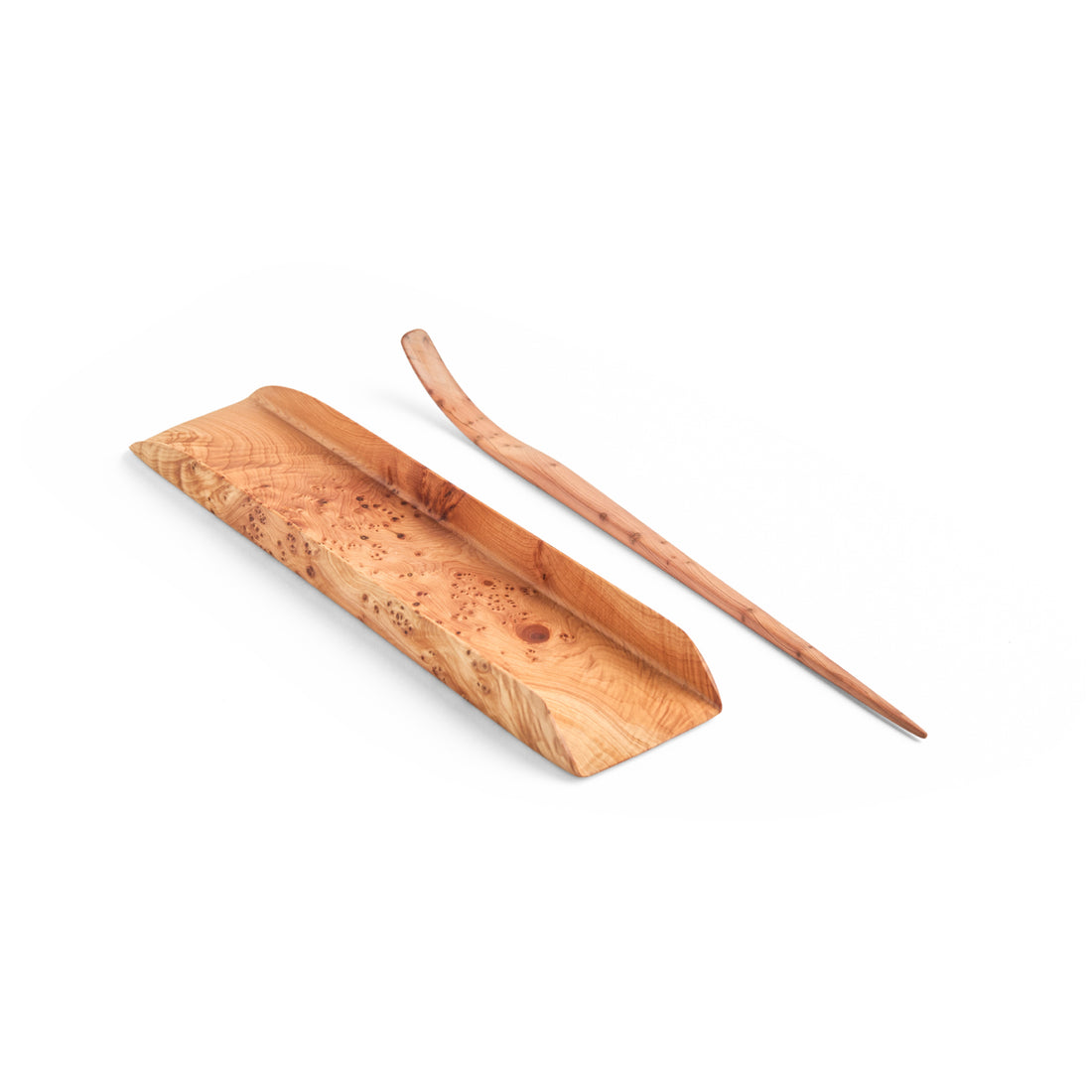 Small Taiwanese Cedar Burl Tea Scoop