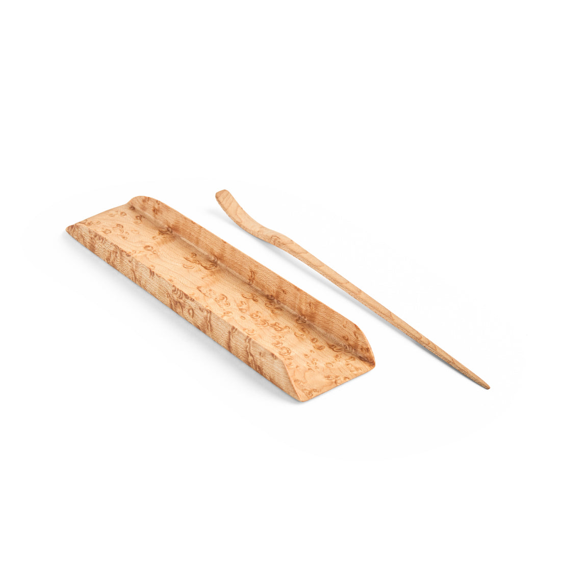 Small North American Birdseye Maple Tea Scoop