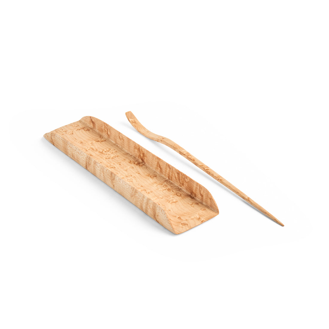 Small North American Birdseye Maple Tea Scoop