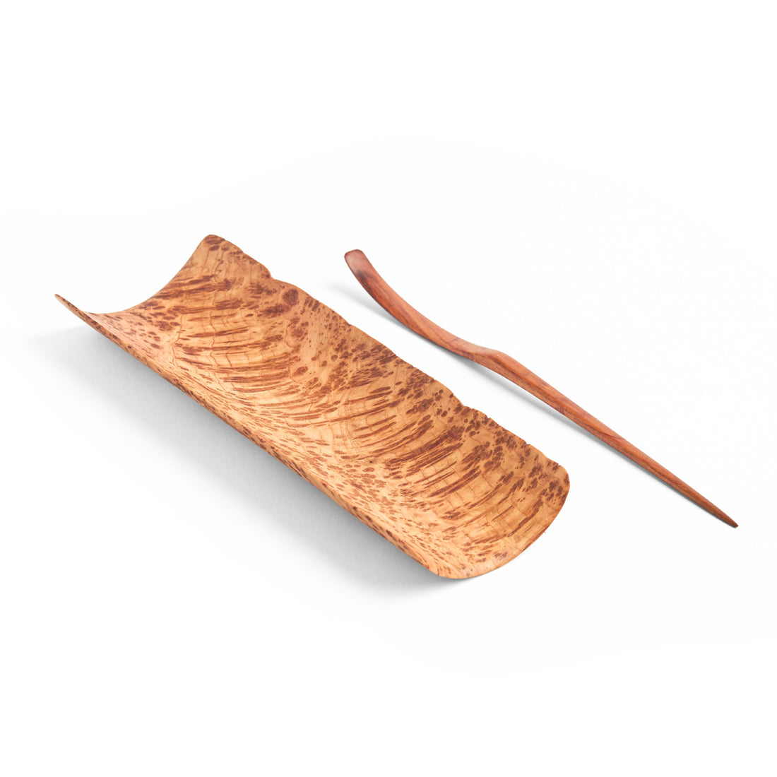 Large Taiwanese Cedar Burl Tea Scoop