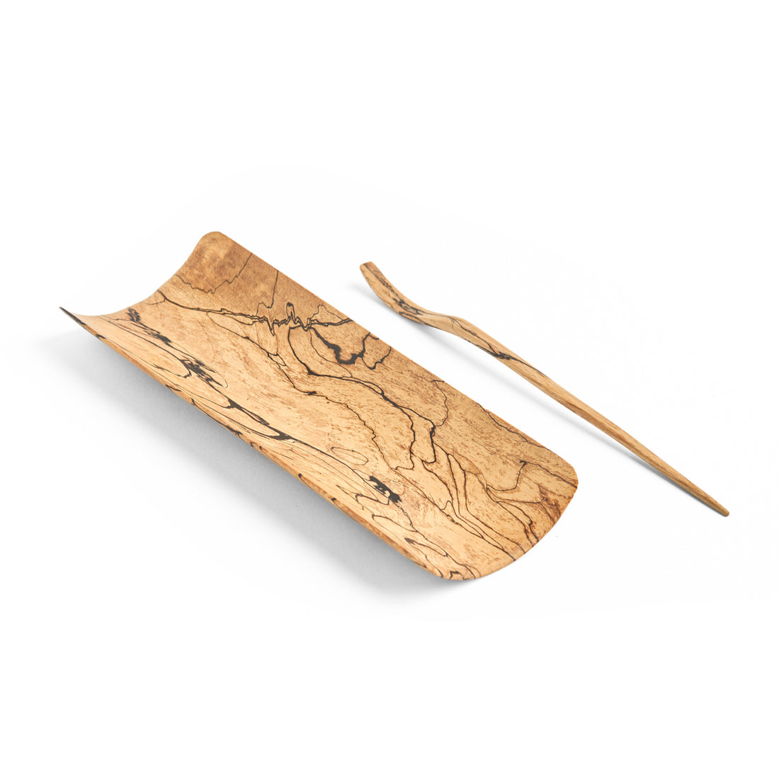 Large North American Maple Tea Scoop