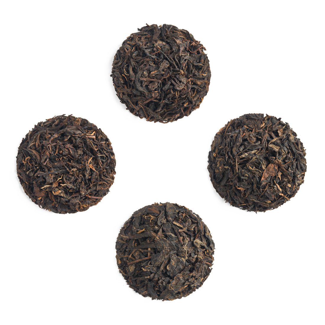 The teas of the Yiwu Set, dry leaves