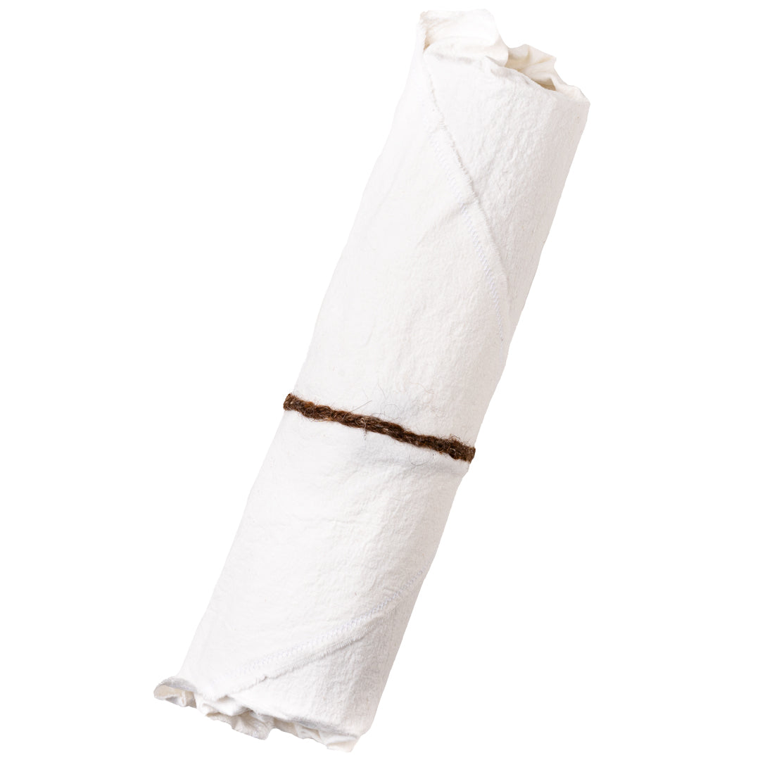 Beginnings chabu rolled in its cloth cover