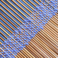 Close view of the weave on the Lavender Field chabu