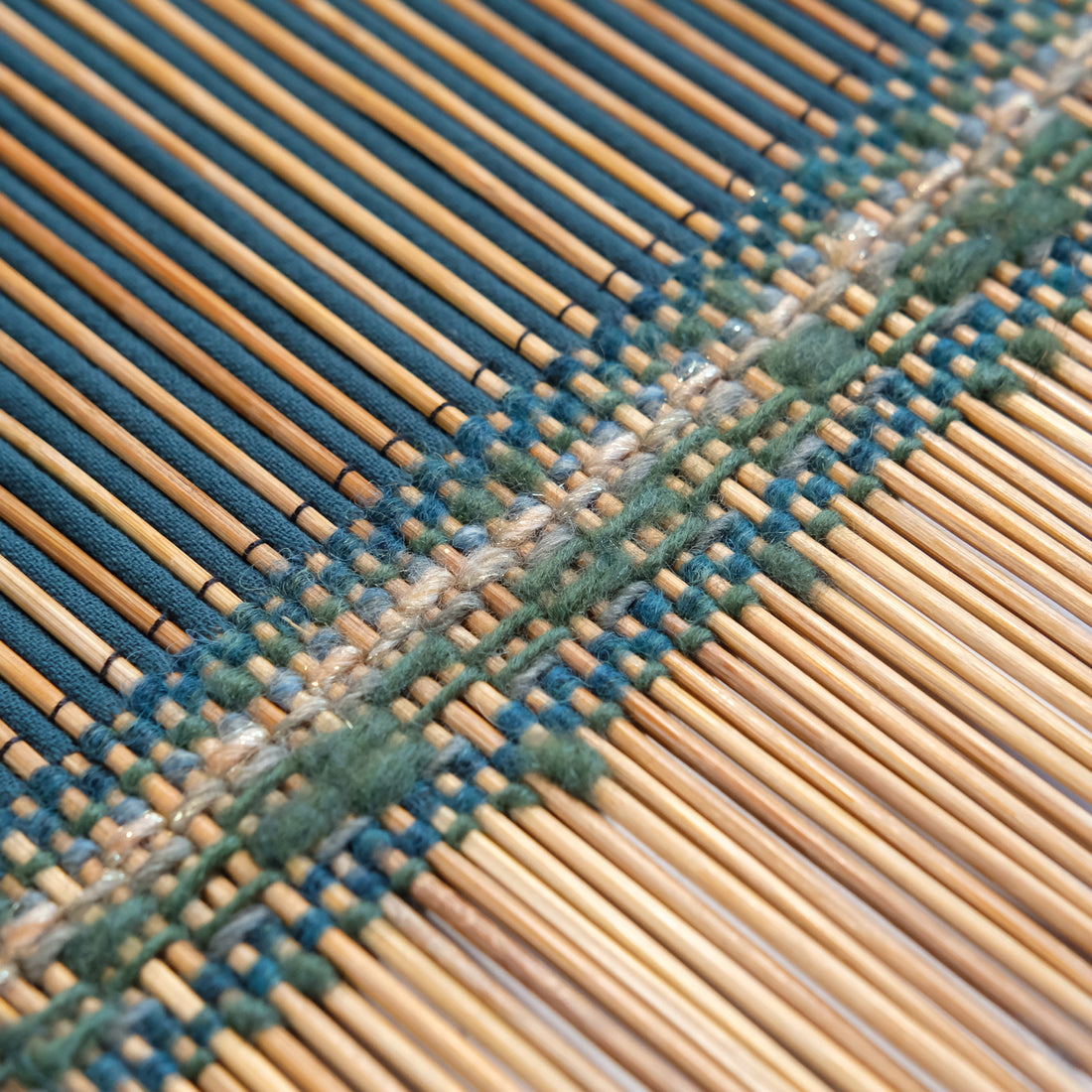 Close view of the weave on the Mossy Trail chabu