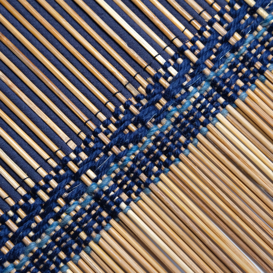 Close view of the weave on the Ocean Song chabu