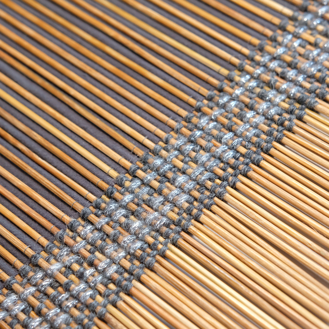 Close view of the weave on the Silver Moon chabu