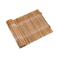 Summer Breeze, a handwoven bamboo and cotton chabu, laid out