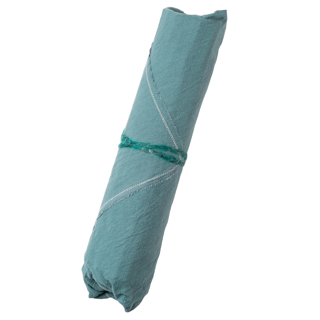 Verdant River chabu rolled in its cloth cover