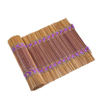 Wisdom, a handwoven bamboo and cotton chabu, laid out