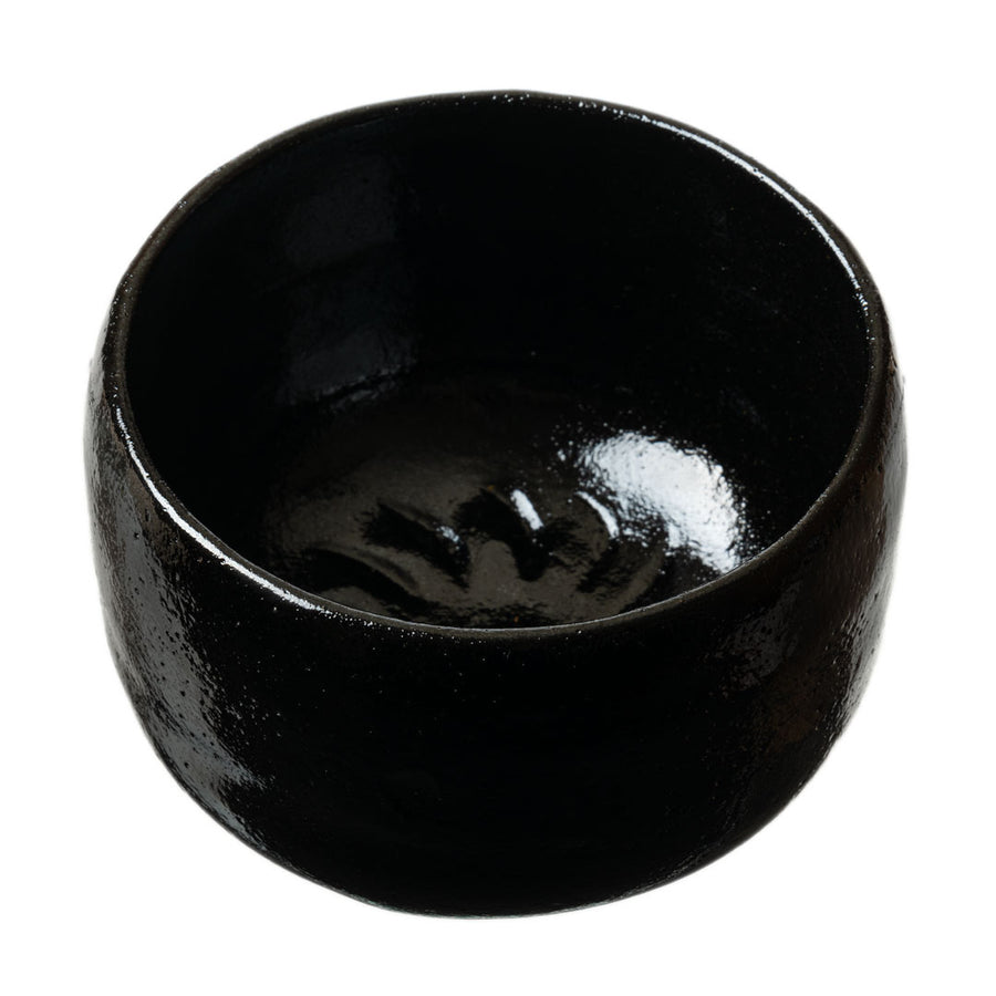 Master-Crafted Black Raku Chawan