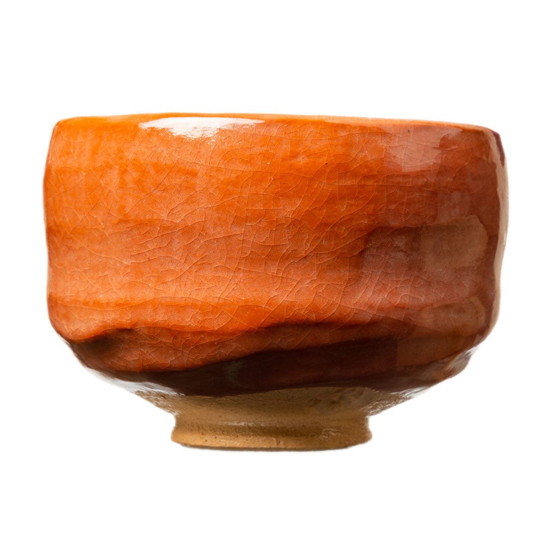 Orange & Black Chawan